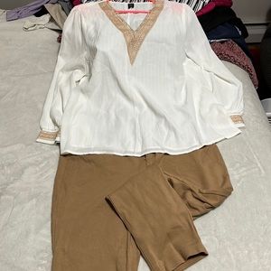 Bundle khaki pants and shirt